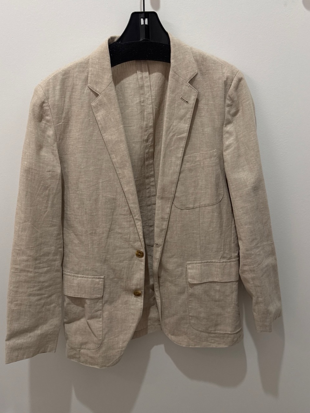J. Crew Natural Beige Linen Sport Coat
